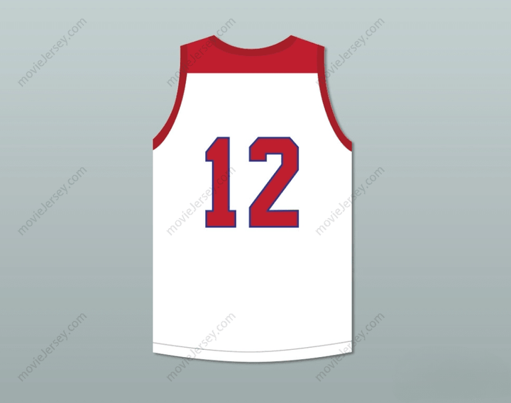 CUSTOM ANY Name Number ZION WILLIAMSON 12  DAY SCHOOL GRIFFINS WHITE BASKETBALL JERSEY 1 Top Stitched S-6XL