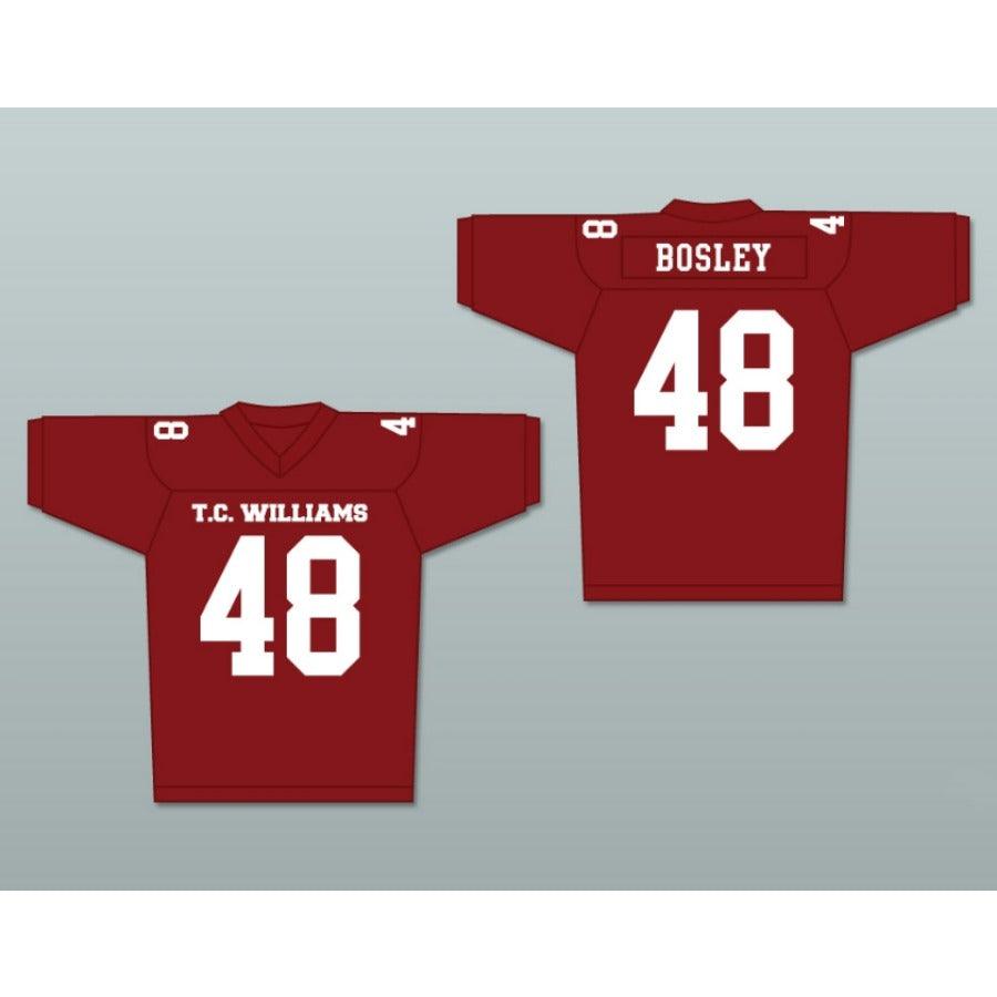 CUSTOM ANY Name Number ALAN BOSLEY 48 T. C. WILLIAMS HIGH SCHOOL TITANS FOOTBALL JERSEY RYAN GOSLING Top Stitched S-6XL