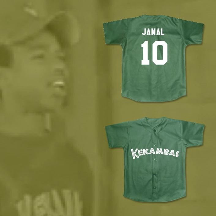 Custom Any Name Number JAMAL 10 KEKAMBAS BASEBALL JERSEY HARDBALL DARK GREEN Top Stitched S-6XL