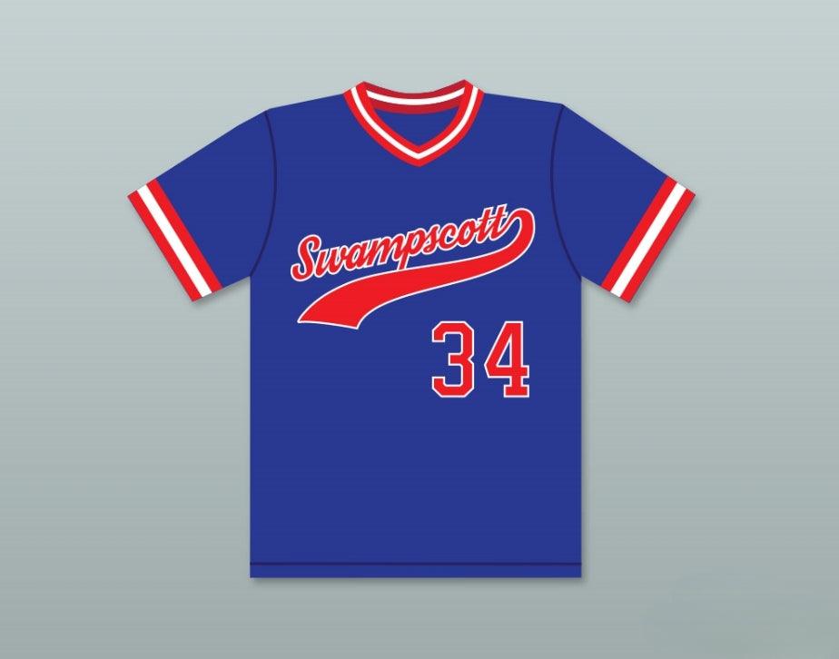 Custom Any Name Number PLAYER 34  HIGH SCHOOL BLUE BASEBALL JERSEY Top Stitched S-6XL