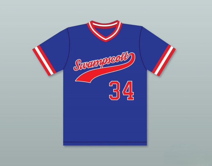 Custom Any Name Number PLAYER 34  HIGH SCHOOL BLUE BASEBALL JERSEY Top Stitched S-6XL