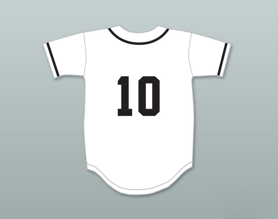 Custom Any Name Number ROBERT WUHL 10 SALAMANDERS BASEBALL JERSEY 1ST ANNUAL ROCK N' JOCK DIAMOND DERBY 1990 Top Stitched S-6XL
