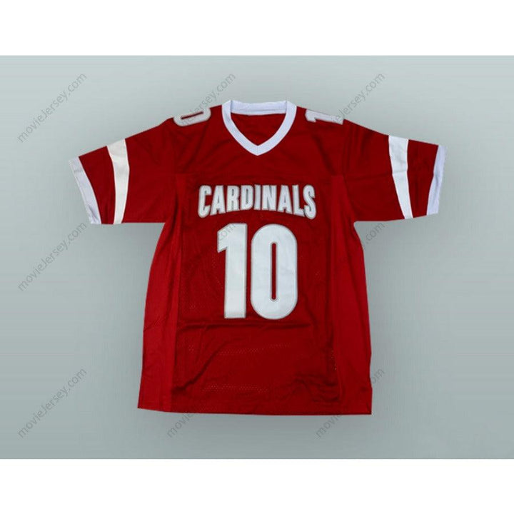 CUSTOM ANY Name Number MITCHELL TRUBISKY 10 MENTOR HIGH SCHOOL THE FIGHTING CARDINALS RED FOOTBALL JERSEY Top Stitched S-6XL