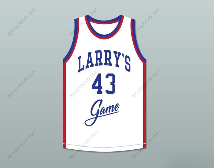 CUSTOM ANY Name Number JACK SIKMA 43 LARRY'S GAME WHITE BASKETBALL JERSEY 1988 CHARITY EVENT Top Stitched S-6XL