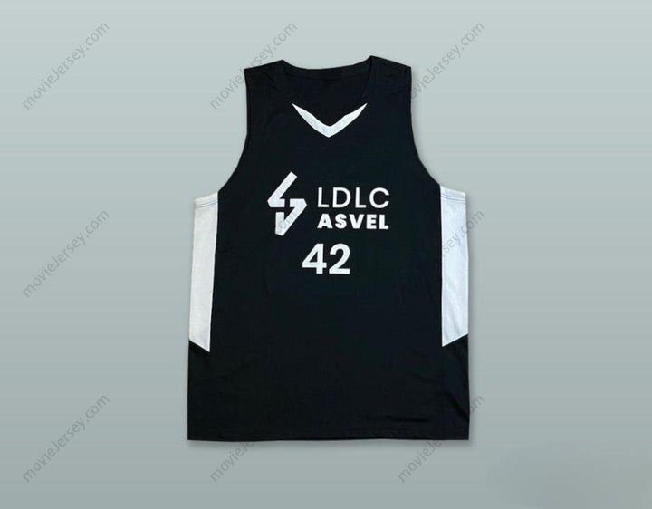 CUSTOM ANY Name Number ALEXIS AJINCA 42 FRANCE BLACK BASKETBALL JERSEY Top Stitched S-6XL