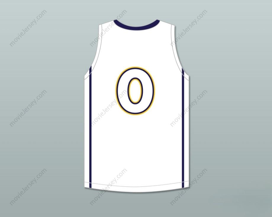 CUSTOM ANY Name Number JAYLEN BROWN 4 WHEELER HIGH SCHOOL WILDCATS WHITE BASKETBALL JERSEY 1 Top Stitched S-6XL