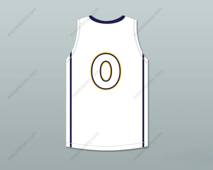 CUSTOM ANY Name Number JAYLEN BROWN 4 WHEELER HIGH SCHOOL WILDCATS WHITE BASKETBALL JERSEY 1 Top Stitched S-6XL