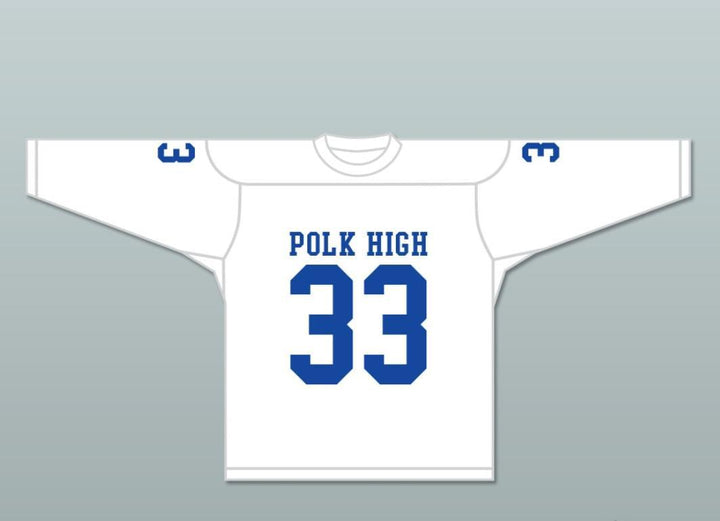 Custom Any Name Number Al Bundy 33 Polk High School White Hockey Jersey Married With Children Stitched Top Stitched S-6XL