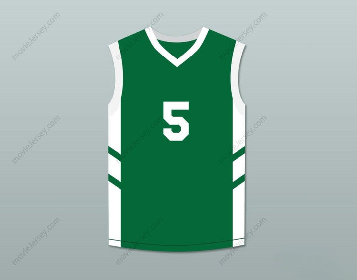 CUSTOM ANY Name Number ANDRE 'SILK' POOL 5 GREEN BASKETBALL JERSEY DENNIS RODMAN'S BIG BANG IN PYONGYANG Top Stitched S-6XL