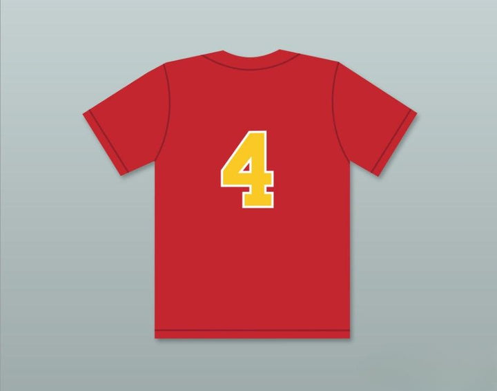 Custom Any Name Number JUSTIN VERLANDER 4  HIGH SCHOOL BULLDOGS RED BASEBALL JERSEY 1 Top Stitched S-6XL