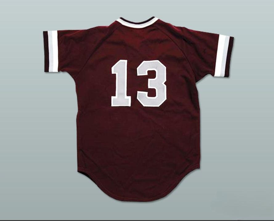 Custom Any Name Number DEREK JETER KALAMAZOO CENTRAL HIGH SCHOOL MAROON GIANTS BASEBALL JERSEY Top Stitched S-6XL