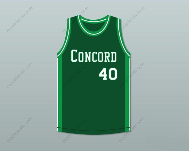 CUSTOM ANY Name Number SHAWN KEMP 40 CONCORD HIGH SCHOOL MINUTEMEN GREEN BASKETBALL JERSEY Top Stitched S-6XL