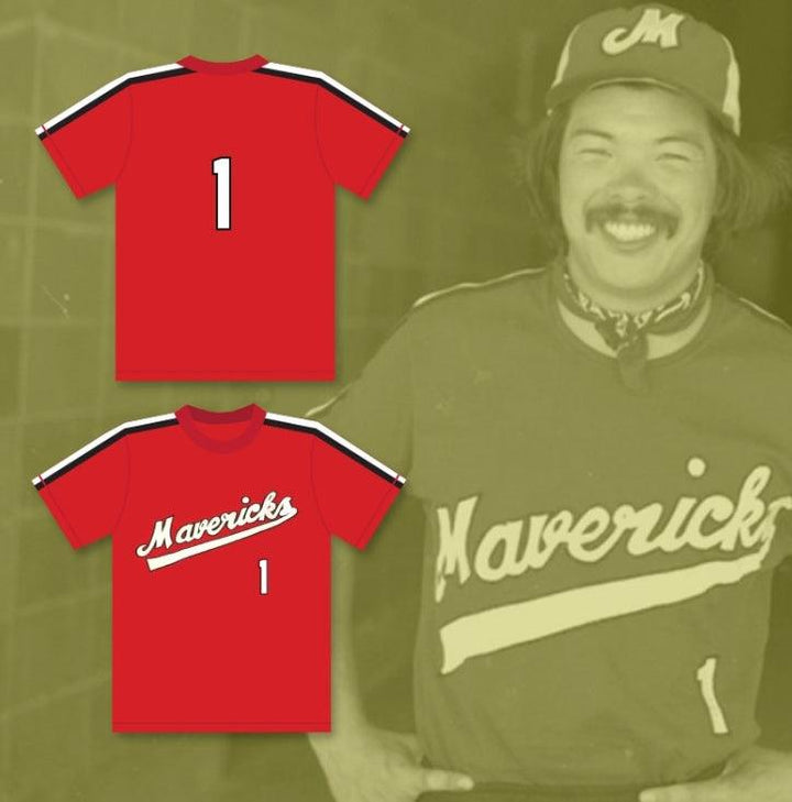 Custom Any Name Number JON YOSHIWARA 1   BASEBALL JERSEY THE BATTERED BASTARDS OF BASEBALL Top Stitched S-6XL