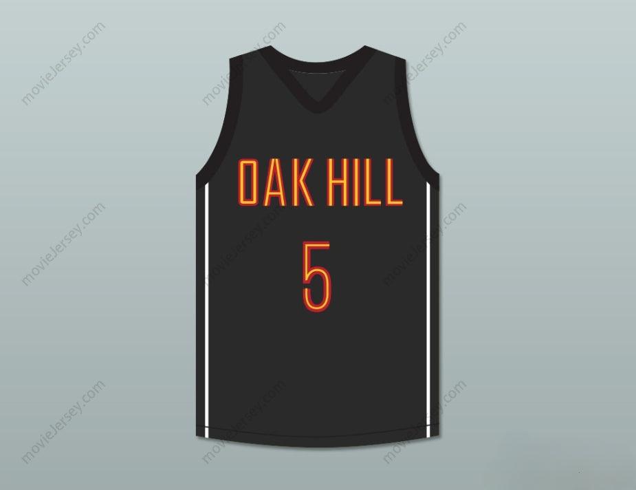 CUSTOM ANY Name Number RON MERCER 5 OAK HILL ACADEMY BLACK BASKETBALL JERSEY Top Stitched S-6XL