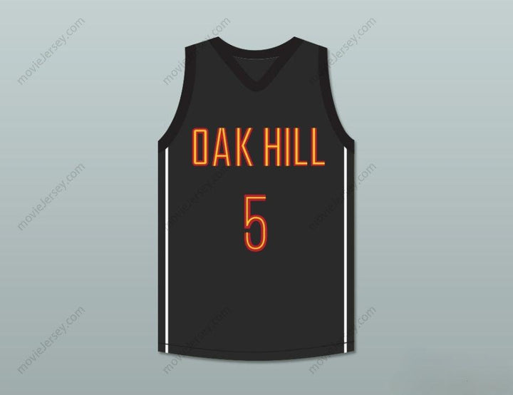 CUSTOM ANY Name Number RON MERCER 5 OAK HILL ACADEMY BLACK BASKETBALL JERSEY Top Stitched S-6XL