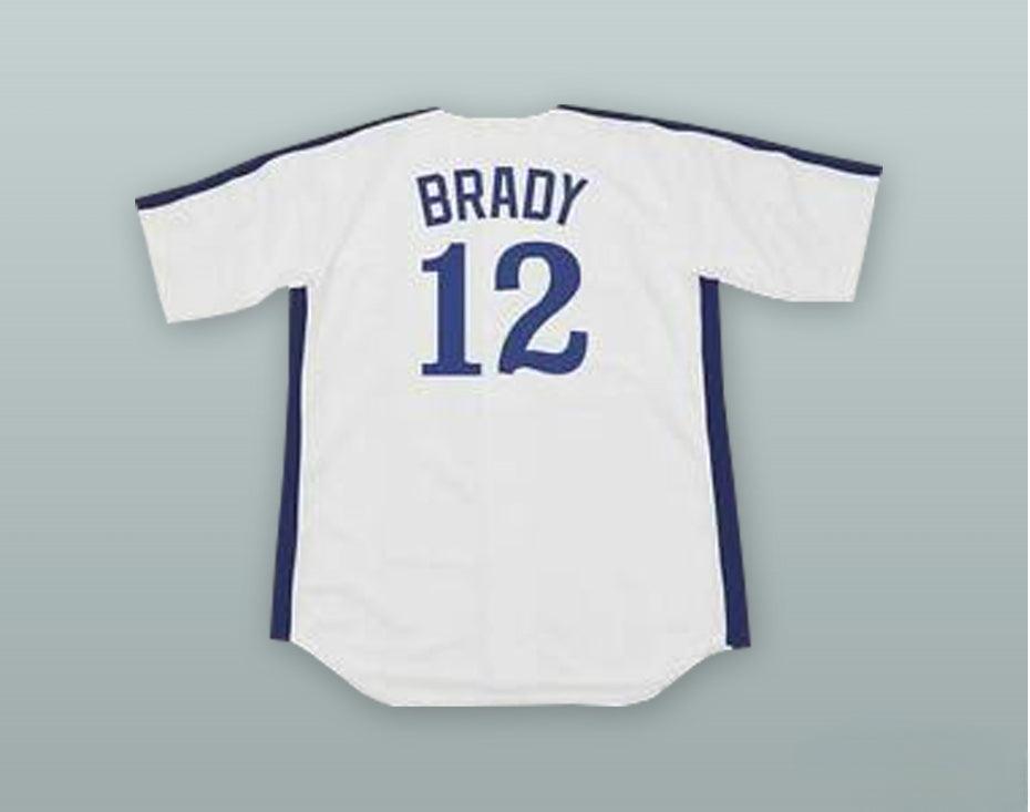 Custom Any Name Number TOM BRADY 12 MONTREAL WHITE BASEBALL JERSEY Top Stitched S-6XL