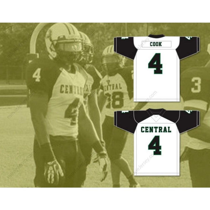 CUSTOM ANY Name Number JAMES COOK 4 MIAMI CENTRAL SENIOR HIGH SCHOOL ROCKETS Football Jersey Top Stitched S-6XL