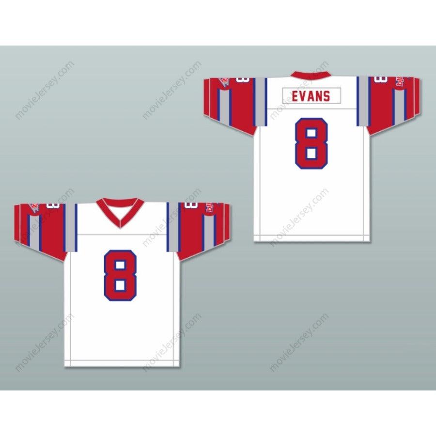 CUSTOM ANY Name Number 1984 USFL VINCE EVANS 8 CHICAGO BLITZ ROAD Football Jersey Top Stitched S-6XL