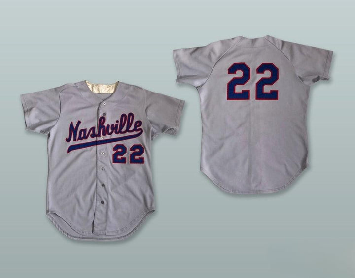 Custom Any Name Number  SOUNDS 22 GRAY BASEBALL JERSEY Top Stitched S-6XL