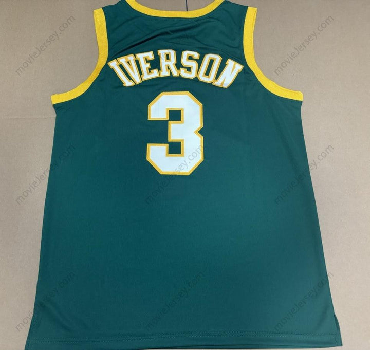 Allen Iverson #3 Bethel High School Throwback Basketball Jersey Stitched ALL