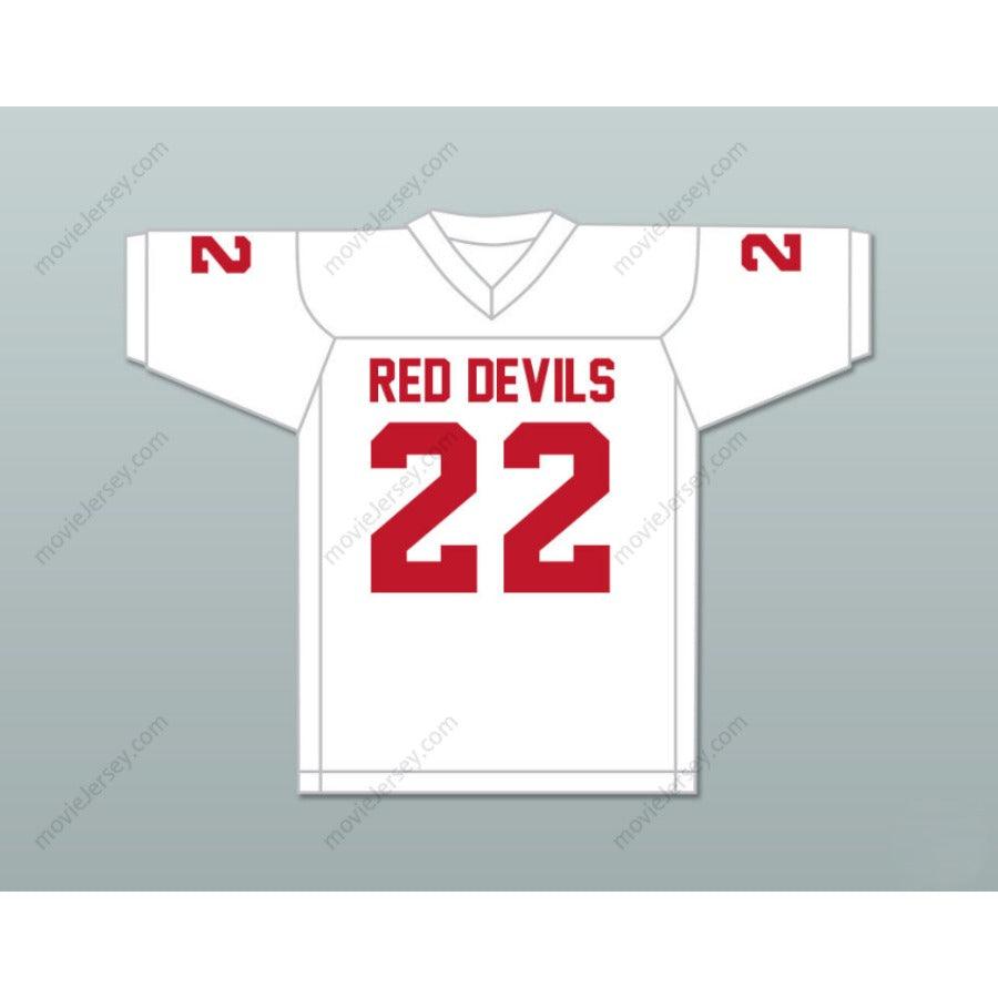 CUSTOM ANY Name Number RAY LEWIS 22 KATHLEEN HIGH SCHOOL RED DEVILS WHITE FOOTBALL JERSEY Top Stitched S-6XL