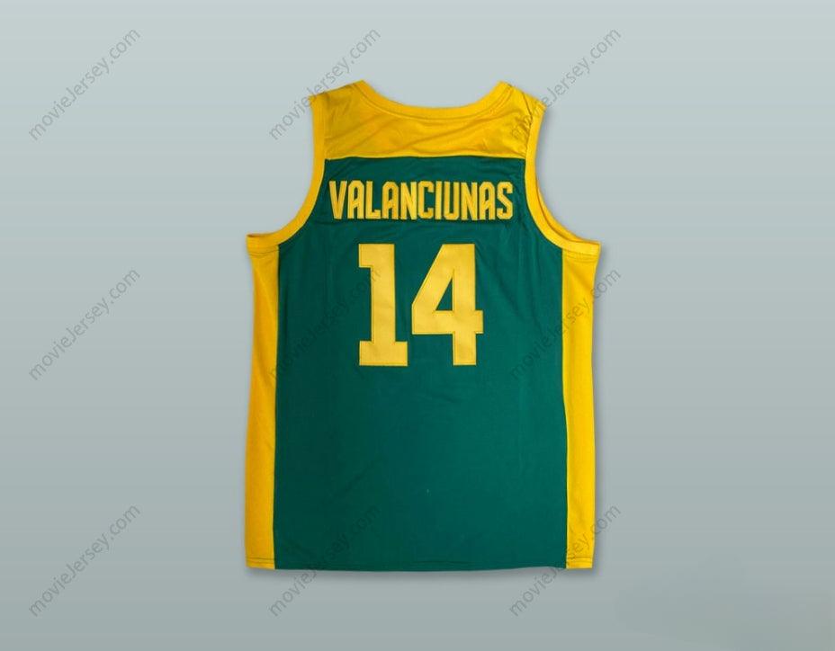 CUSTOM ANY Name Number JONAS VALANCIUNAS 14 LITHUANIA LIETUVA GREEN BASKETBALL JERSEY Top Stitched S-6XL