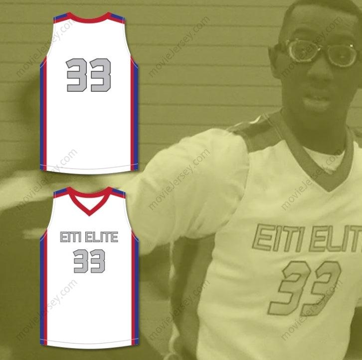 CUSTOM ANY Name Number TACKO FALL 33 EACH 1 TEACH 1 ELITE AAU WHITE BASKETBALL JERSEY 1 Top Stitched S-6XL