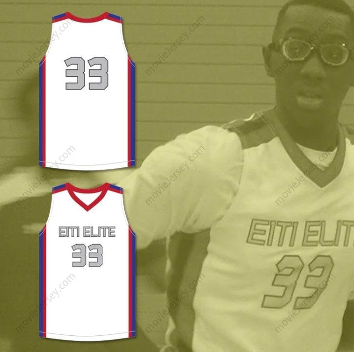 CUSTOM ANY Name Number TACKO FALL 33 EACH 1 TEACH 1 ELITE AAU WHITE BASKETBALL JERSEY 1 Top Stitched S-6XL