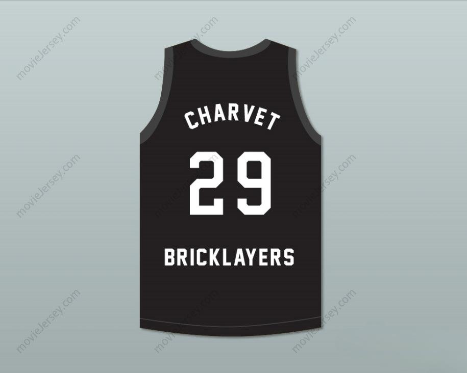 CUSTOM ANY Name Number DAVID CHARVET 29 BRICKLAYERS BASKETBALL JERSEY 3RD ANNUAL ROCK N' JOCK B-BALL JAM 1993 Top Stitched S-6XL