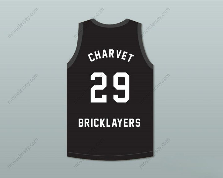 CUSTOM ANY Name Number DAVID CHARVET 29 BRICKLAYERS BASKETBALL JERSEY 3RD ANNUAL ROCK N' JOCK B-BALL JAM 1993 Top Stitched S-6XL