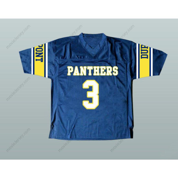 CUSTOM ANY Name Number RANDY 3 MOSS DUPONT PANTHERS HIGH SCHOOL FOOTBALL JERSEY Top Stitched S-6XL