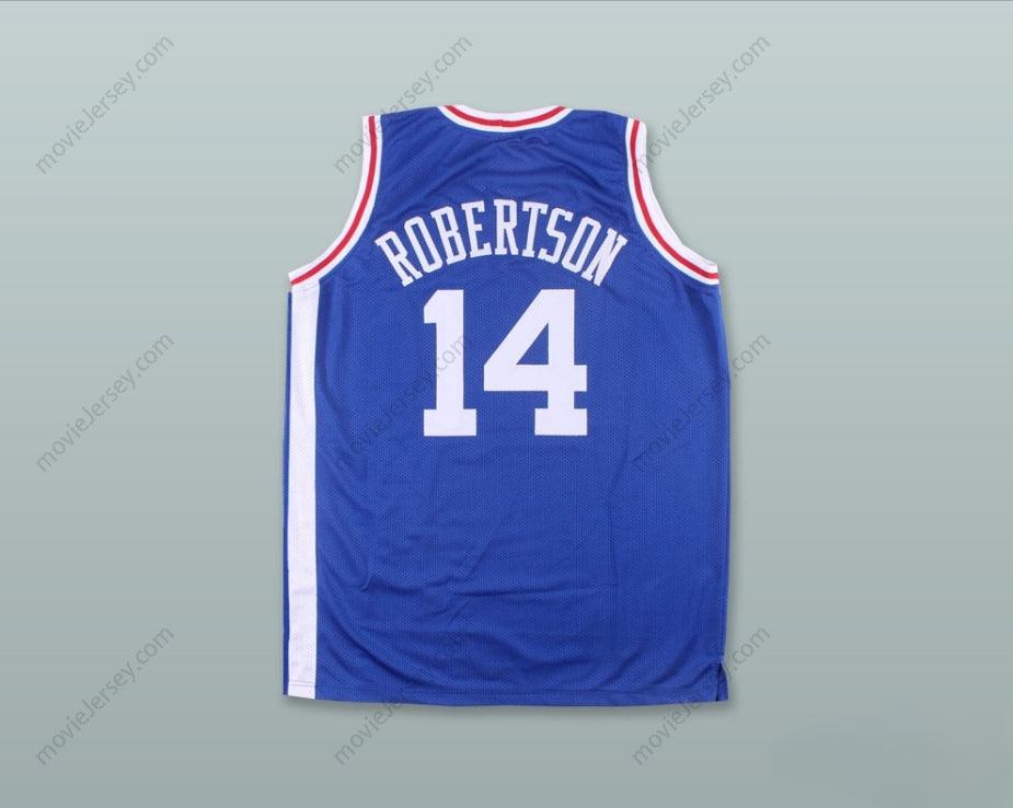 CUSTOM ANY Name Number OSCAR ROBERTSON 14  ROYALS BLUE BASKETBALL JERSEY Top Stitched S-6XL