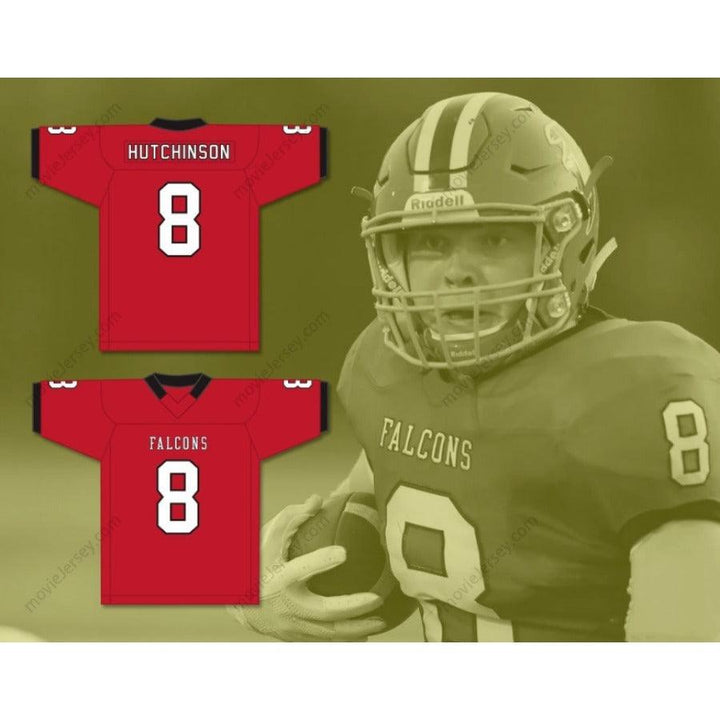 CUSTOM ANY Name RED AIDAN HUTCHINSON 8 DIVINE CHILD HIGH SCHOOL Football Jersey Top Stitched S-6XL