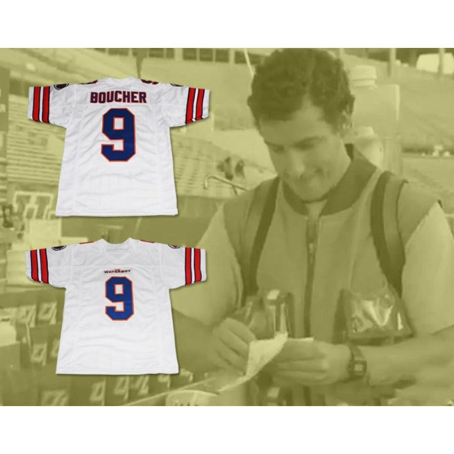 CUSTOM ANY Name Number ADAM SANDLER 9 BOBBY BOUCHER THE WATERBOY MUD DOGS FOOTBALL JERSEY Top Stitched S-6XL