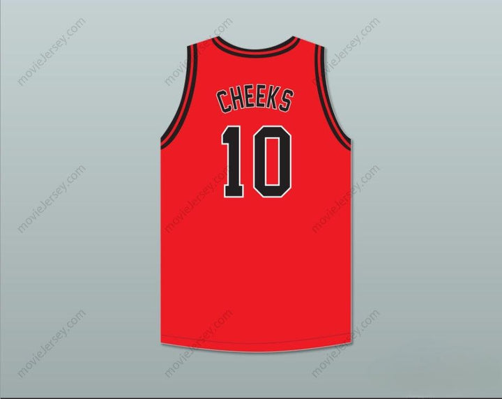 CUSTOM ANY Name Number MAURICE CHEEKS 10 DUSABLE HIGH SCHOOL PANTHERS RED BASKETBALL JERSEY 1 Top Stitched S-6XL