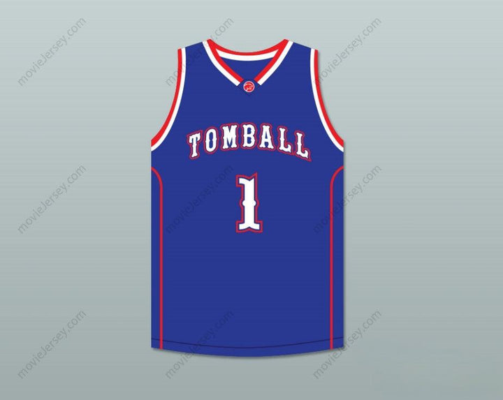 CUSTOM ANY Name Number JIMMY BUTLER 1  HIGH SCHOOL COUGARS BLUE BASKETBALL JERSEY Top Stitched S-6XL