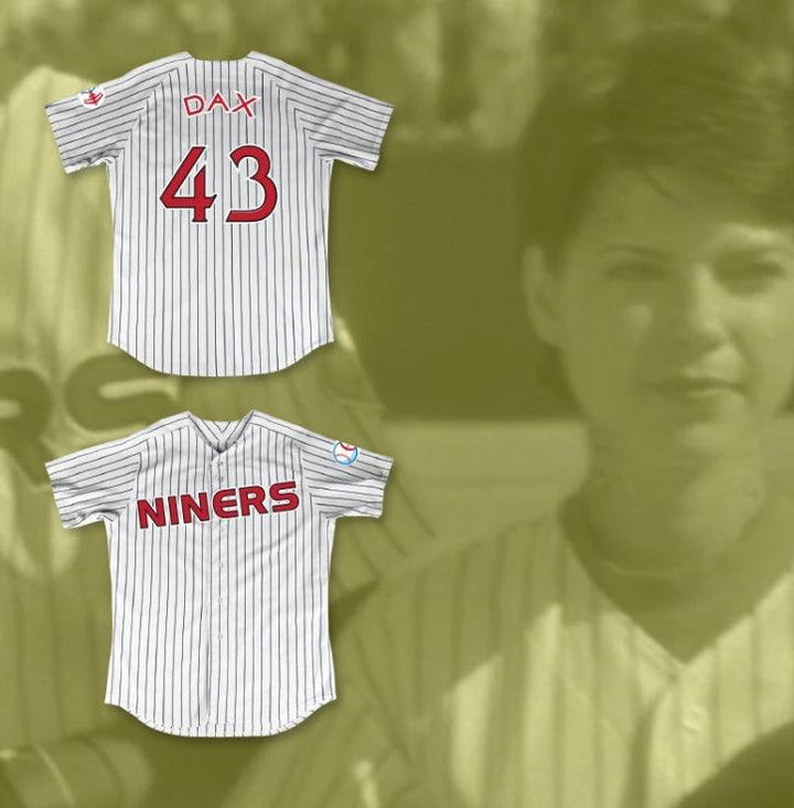 Custom Any Name Number LIEUTENANT EZRI DAX 43 DEEP SPACE NINERS WHITE PINSTRIPED BASEBALL JERSEY Top Stitched S-6XL