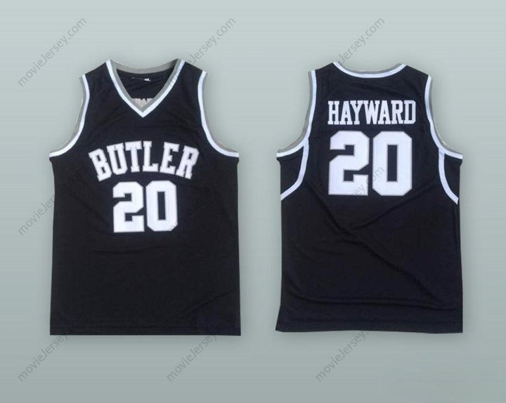 CUSTOM ANY Name Number GORDON HAYWARD 20 BUTLER BLACK BASKETBALL JERSEY Top Stitched S-6XL