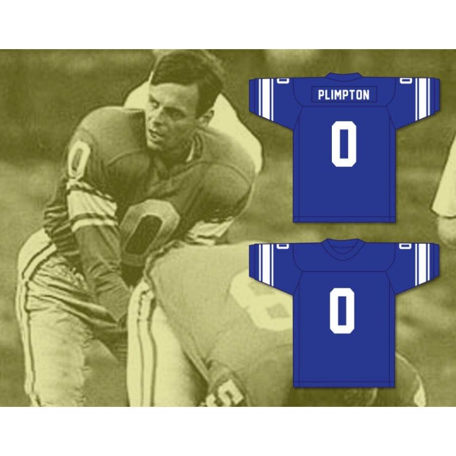 CUSTOM ANY Name Number PAPER LION GEORGE PLIMPTON 0 DETROIT Football Jersey Top Stitched S-6XL
