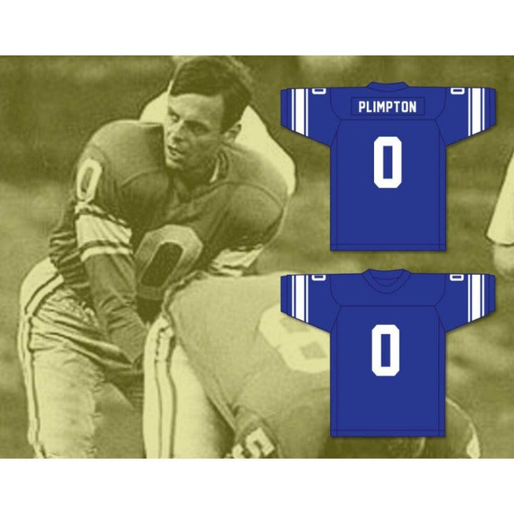 CUSTOM ANY Name Number PAPER LION GEORGE PLIMPTON 0 DETROIT Football Jersey Top Stitched S-6XL