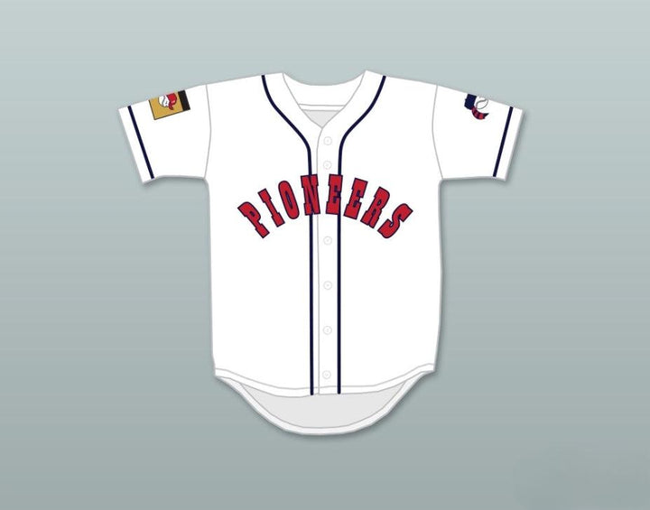 Custom Any Name Number ERNEST 'HAPPY' TALBOT 1 PIONEERS HOME BASEBALL JERSEY HARDBALL SITCOM Top Stitched S-6XL
