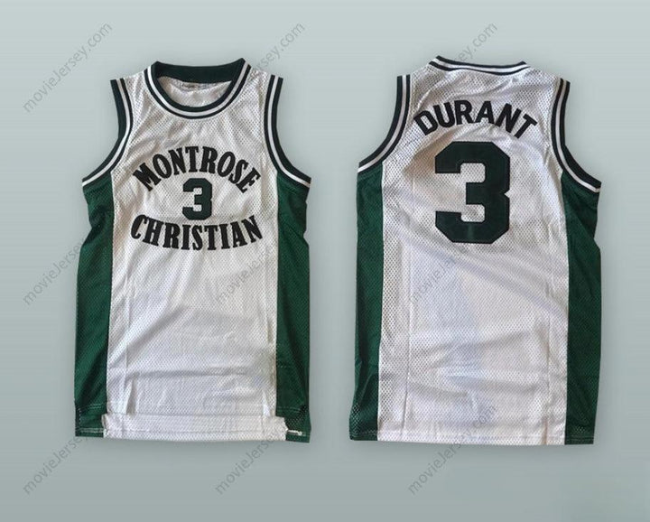 CUSTOM ANY Name Number KEVIN DURANT 3 MONTROSE CHRISTIAN SCHOOL BASKETBALL JERSEY Top Stitched S-6XL