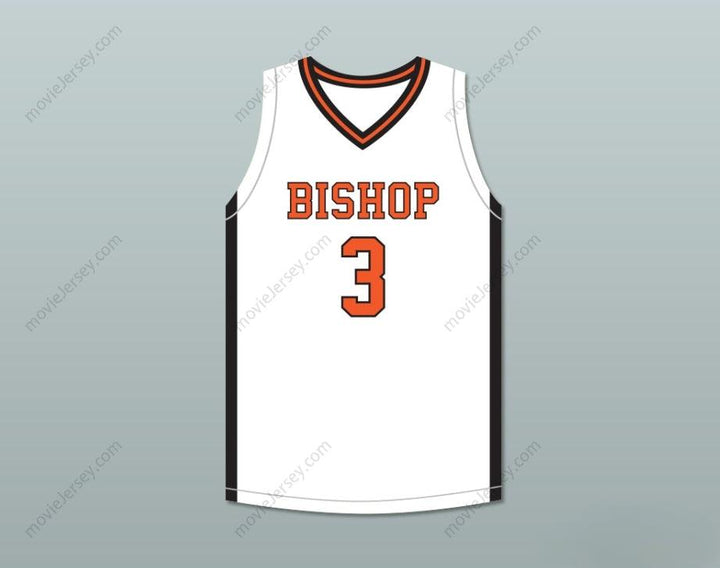 CUSTOM ANY Name Number BRANDON DURRETT 3 BISHOP HAYES TIGERS WHITE BASKETBALL JERSEY THE WAY BACK Top Stitched S-6XL