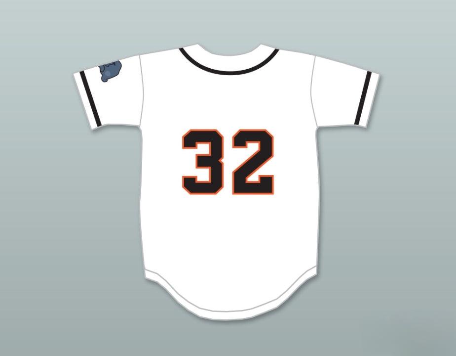 Custom Any Name Number RAFFY BENITEZ 32 RHINOS BASEBALL JERSEY WITH PATCH KEY & PEELE SLAP ASS Top Stitched S-6XL