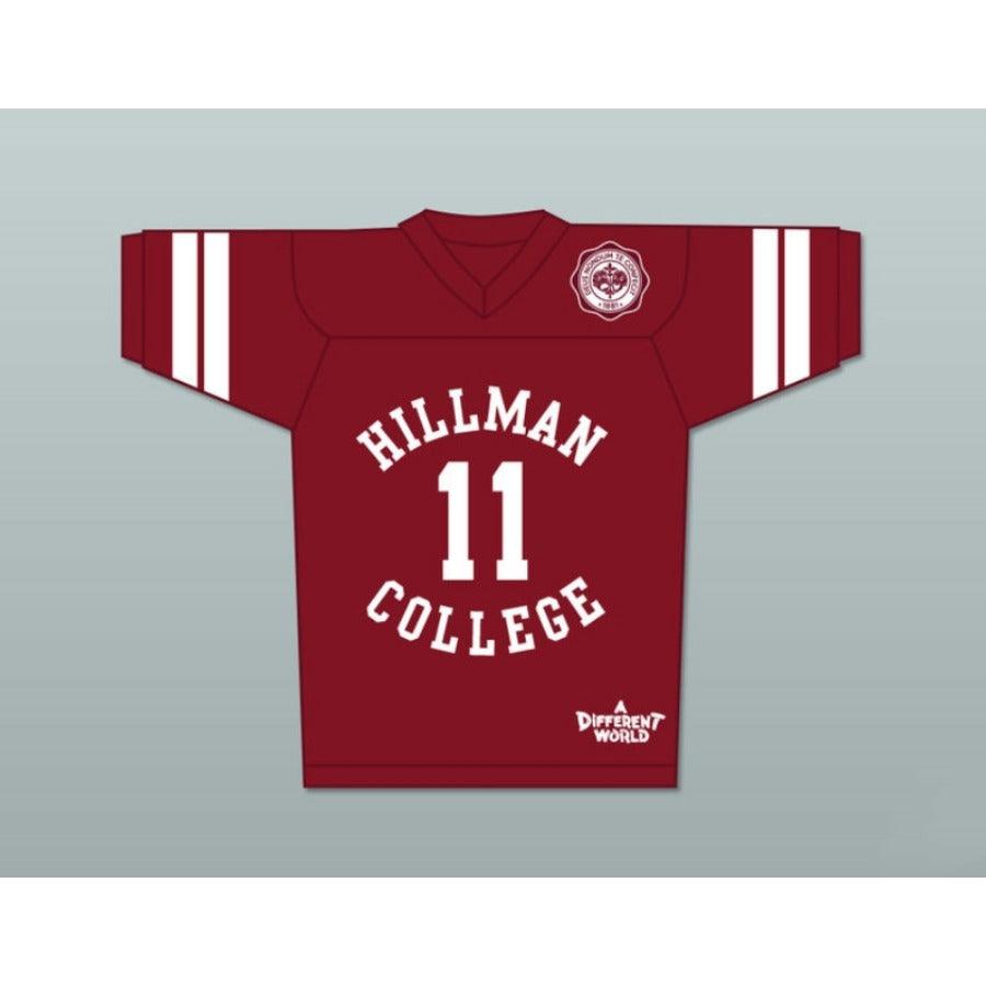 CUSTOM ANY Name Number WALTER OAKES 11 HILLMAN COLLEGE FOOTBALL JERSEY WITH EAGLE PATCH A DIFFERENT WORLD Top Stitched S-6XL