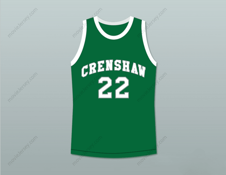 CUSTOM ANY Name Number QUINCY MCCALL 22 CRENSHAW HIGH SCHOOL GREEN BASKETBALL JERSEY LOVE AND BASKETBALL Top Stitched S-6XL