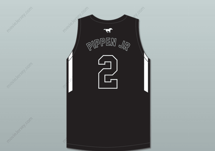 Custom Any Name Number Scotty Pippen Jr 2 Sierra Canyon School Trailblazers Black Basketball Jersey 2 Top Stitched S-6XL
