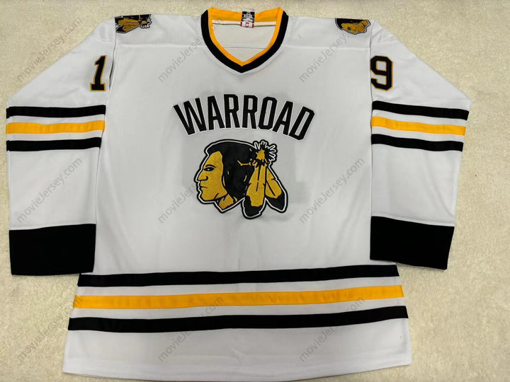 Custom Any Name Number T.J. OSHIE 19 WARROAD WARRIORS HIGH SCHOOL WHITE HOCKEY JERSEY 1 Top Stitched S-6XL