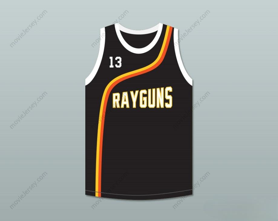 CUSTOM ANY Name Number STEVE NASH 13 ROSWELL RAYGUNS BLACK BASKETBALL JERSEY Top Stitched S-6XL