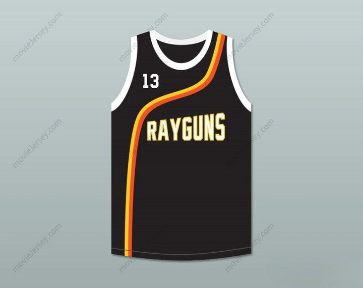 CUSTOM ANY Name Number STEVE NASH 13 ROSWELL RAYGUNS BLACK BASKETBALL JERSEY Top Stitched S-6XL